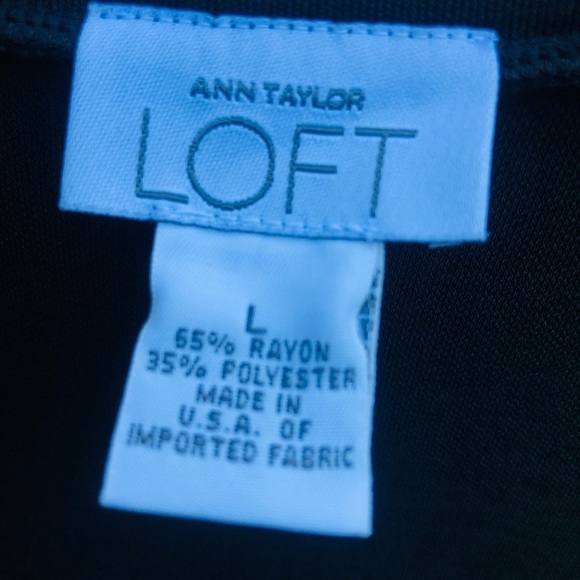 Ann Taylor Loft  LG -XL black 2 piece skirt set with stretch perfect travel set - Picture 6 of 14